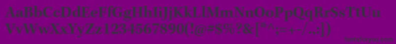 Więcej informacji o czcionce KeplerstdSemibold Czcionka KeplerstdSemibold – czarne czcionki na fioletowym tle