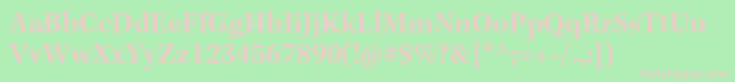 KeplerstdSemibold Font – Pink Fonts on Green Background