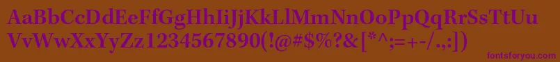 Шрифт KeplerstdSemibold – фиолетовые шрифты на коричневом фоне