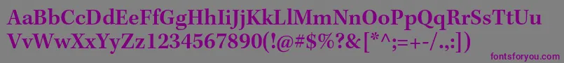 KeplerstdSemibold-fontti – violetit fontit harmaalla taustalla