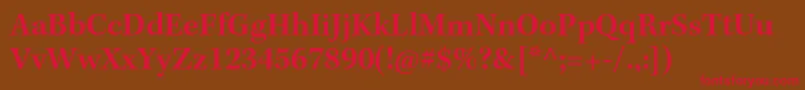 KeplerstdSemibold Font – Red Fonts on Brown Background