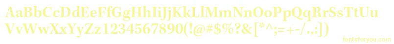 KeplerstdSemibold-fontti – keltaiset fontit