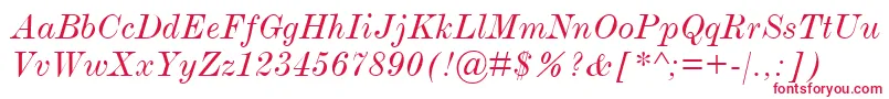 ModernmtExtendedItalic Font – Red Fonts