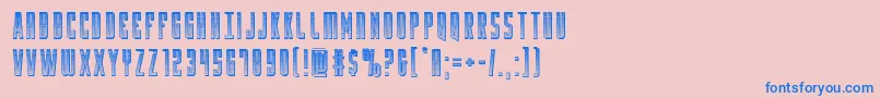 Yfileschrome Font – Blue Fonts on Pink Background
