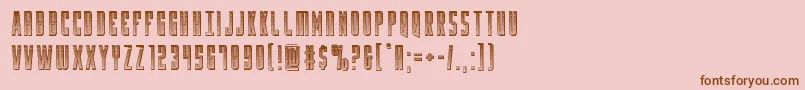 Yfileschrome Font – Brown Fonts on Pink Background