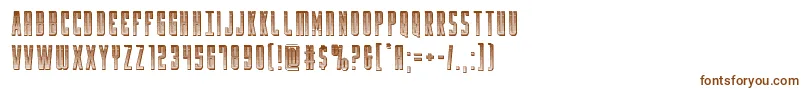 Yfileschrome Font – Brown Fonts on White Background