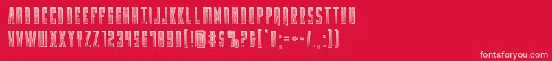 Шрифт Yfileschrome – розовые шрифты на красном фоне