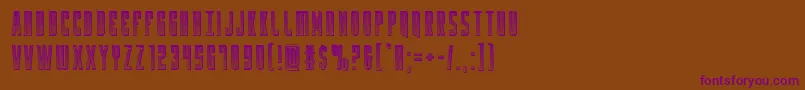 Yfileschrome Font – Purple Fonts on Brown Background