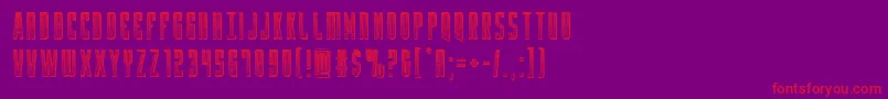 Yfileschrome Font – Red Fonts on Purple Background