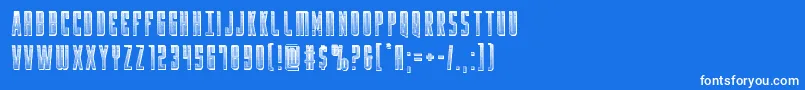 Yfileschrome Font – White Fonts on Blue Background