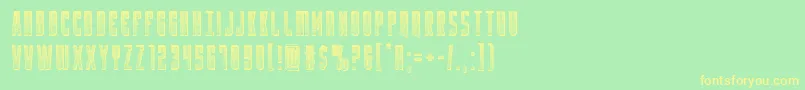 Yfileschrome Font – Yellow Fonts on Green Background