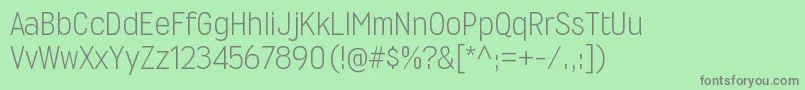 WyvernltRegular Font – Gray Fonts on Green Background