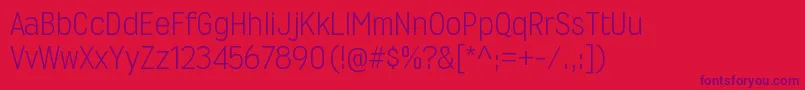 WyvernltRegular Font – Purple Fonts on Red Background