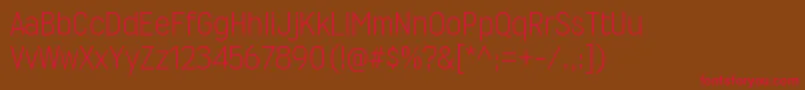 WyvernltRegular Font – Red Fonts on Brown Background