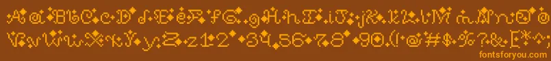 fuente SweetDreams – Fuentes Naranjas Sobre Fondo Marrón