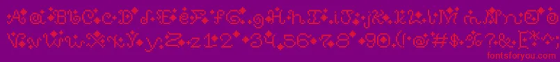 SweetDreams Font – Red Fonts on Purple Background