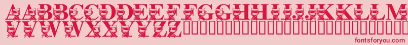 LmsLightsCameraAction Font – Red Fonts on Pink Background