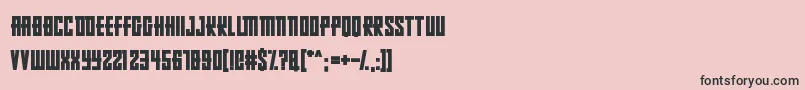 Czcionka RussianDollmaker – czarne czcionki na różowym tle