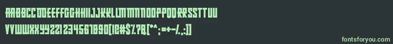 RussianDollmaker Font – Green Fonts on Black Background