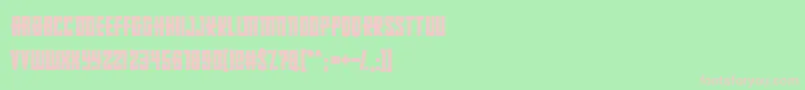 RussianDollmaker Font – Pink Fonts on Green Background