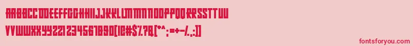 フォントRussianDollmaker – ピンクの背景に赤い文字