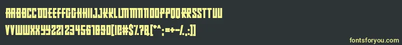 RussianDollmaker Font – Yellow Fonts on Black Background