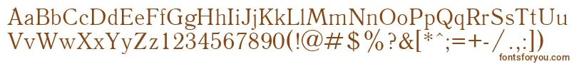 Ukrainianantique Font – Brown Fonts on White Background