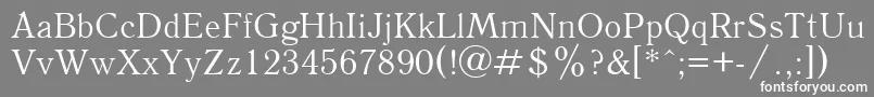 Ukrainianantique Font – White Fonts on Gray Background