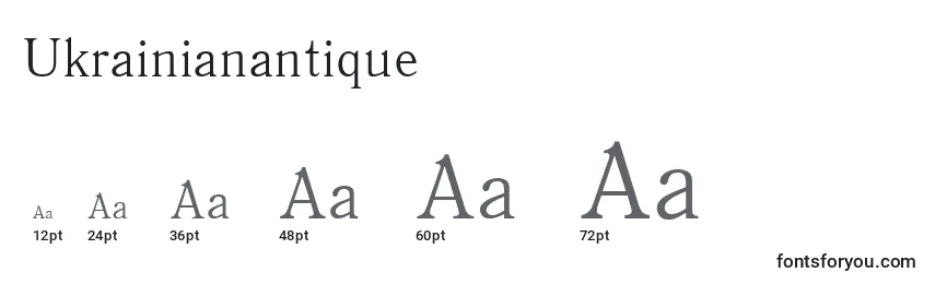Ukrainianantique Font Sizes