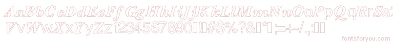Contourdelettres Font – Pink Fonts