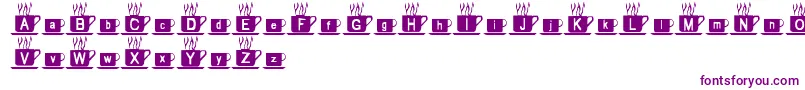 MmmmCoffee Font – Purple Fonts on White Background