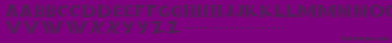 Dropcaps Font – Black Fonts on Purple Background
