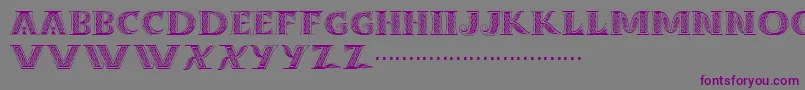 Dropcaps-Schriftart – Violette Schriften auf grauem Hintergrund