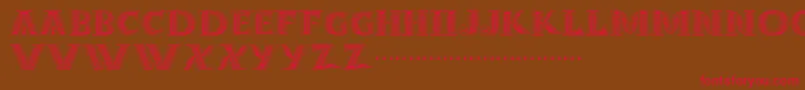 Шрифт Dropcaps – красные шрифты на коричневом фоне