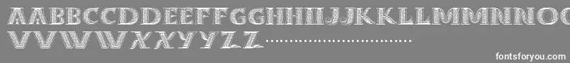 Dropcaps Font – White Fonts on Gray Background