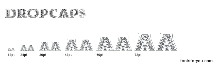 Dropcaps Font Sizes
