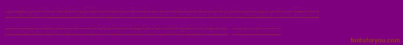 Kgprimarydotslinedalt Font – Brown Fonts on Purple Background