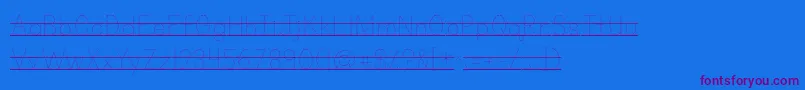 Kgprimarydotslinedalt-fontti – violetit fontit sinisellä taustalla