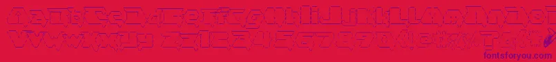 Asciid.Fontvir.Us Font – Purple Fonts on Red Background