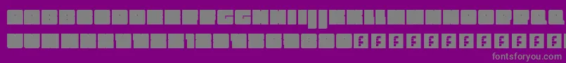 Biggerbetterfasterstrongerpeter Font – Gray Fonts on Purple Background