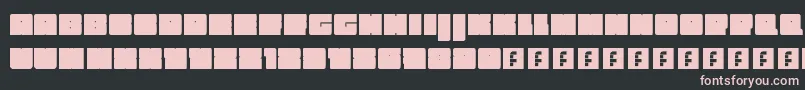 Biggerbetterfasterstrongerpeter Font – Pink Fonts on Black Background