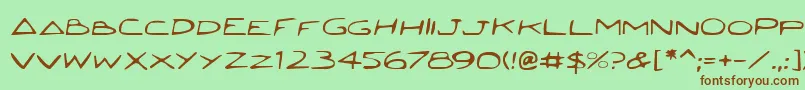 Jettaf Font – Brown Fonts on Green Background