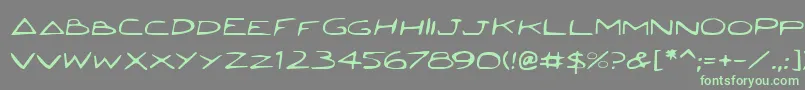 Jettaf Font – Green Fonts on Gray Background