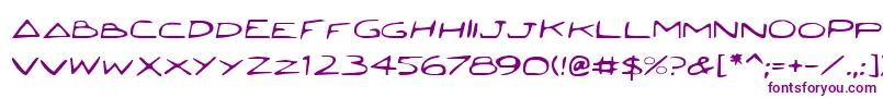 Jettaf-Schriftart – Violette Schriften auf weißem Hintergrund