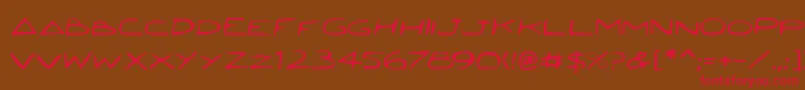 Jettaf Font – Red Fonts on Brown Background