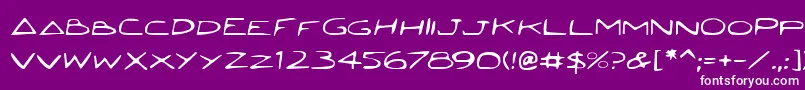 Jettaf Font – White Fonts on Purple Background