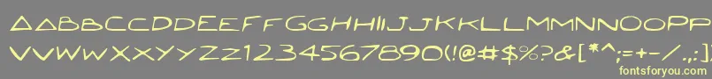 Jettaf Font – Yellow Fonts on Gray Background