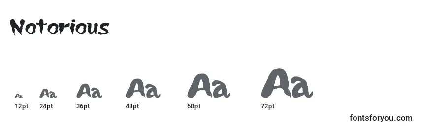 Notorious Font Sizes