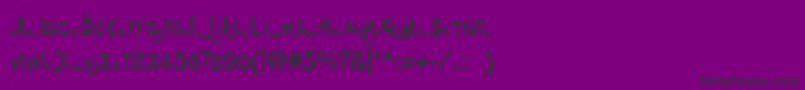 Dsarabic Font – Black Fonts on Purple Background