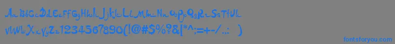 Dsarabic-Schriftart – Blaue Schriften auf grauem Hintergrund